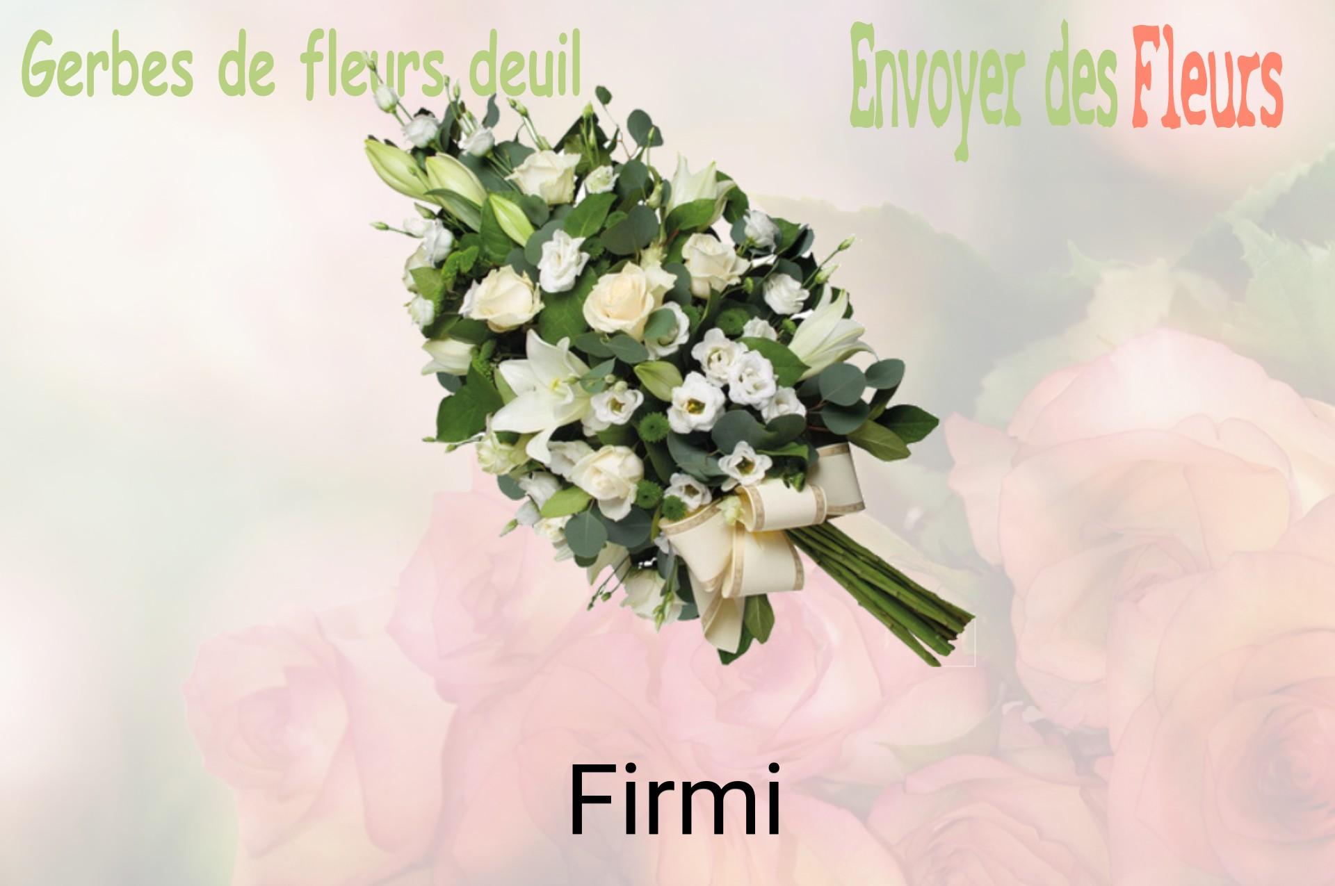 Gerbe de fleurs de deuil livrée à Firmi